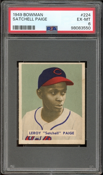 1949 Bowman #224 Satchell Paige PSA 6 EX-MT