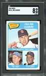 1965 Topps #6 N.L. RBI Leaders SGC 8 NM-MT