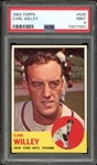 1963 Topps #528 Carl Willey PSA 9 MINT