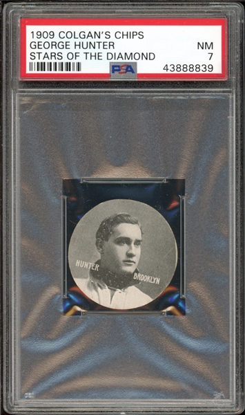 1909 Colgans Chips George Hunter Stars of the Diamond PSA 7 NM