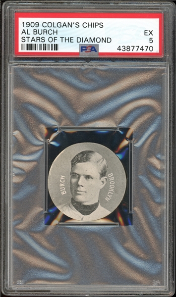 1909 Colgans Chips Al Burch Stars of the Diamond PSA 5 EX