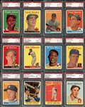 1958 Topps Complete Set All PSA Graded with 8.125 GPA