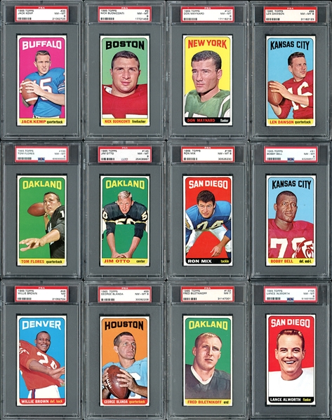 1965 Topps High Grade Near Complete (175/176) All PSA Graded (Missing Namath)