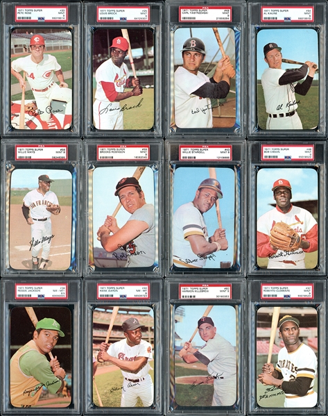 1971 Topps Super Complete Set All PSA Graded with 9.026 GPA