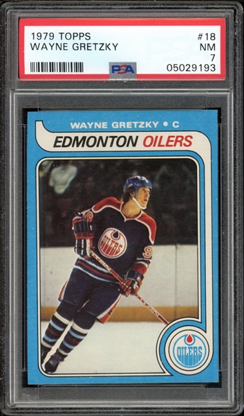 1979 Topps #18 Wayne Gretzky PSA 7 NM