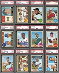 1968 Topps  Exceptionally High Grade Master Set Completely PSA Graded #2 On PSA Set Registry with 9.35 GPA  