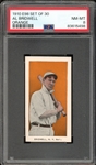 1910 E98 Set Of 30 Al Bridwell (Orange) PSA 8 NM-MT