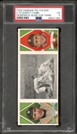 1912 T202 Hassan Triple Folder Desperate Slide For Third Cobb/OLeary PSA 5 EX