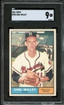 1961 Topps #105 Carl Willey SGC 9 MT