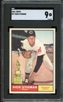 1961 Topps #77 Dick Stigman SGC 9 MT