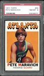 1971 Topps #55 Pete Maravich PSA 8 NM-MT