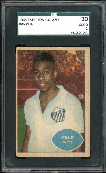 1965 Tarjeton Golazo #86 Pele SGC 2 GD