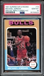 1991 Superstar & Rookie Special Repli-Cards Hand Cut #19 Michael Jordan PSA 10 GEM MINT POP 3