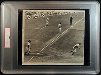 1949 World Series Jackie Robinson & Gil Hodges Type III Photograph PSA Authenticated