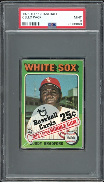 1975 Topps Baseball Cello Pack PSA 9 MINT