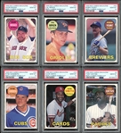 1990 Baseball Card Magazine Group Of Eight (8) Star Cards All Graded PSA 10 GEM MINT