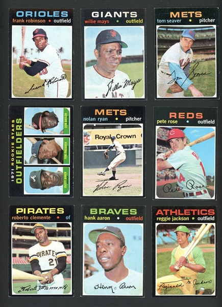 1971 Topps Baseball Complete Set 