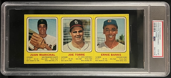 1970 Transogram J. Marichal, J. Torre & E. Banks Hand Cut Panel PSA 6 EX-MT