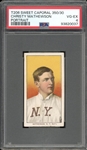 1909-11 T206 Sweet Caporal 350/30 Christy Mathewson Portrait PSA 4 VG-EX