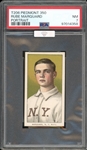 1909-11 T206 Piedmont 350/25 Rube Marquard Portrait PSA 7 NM