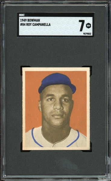 1949 Bowman #84 Roy Campanella SGC 7 NM