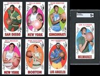 1969 Topps Basketball Complete Set Along With Complete Ruler Set