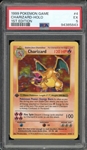 1999 Pokemon 1st Edition Shadowless #4 Charizard Holo PSA 5 EX