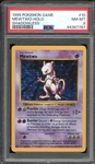 1999 Pokemon Shadowless #10 Meowtwo Holo PSA 8 NM-MT