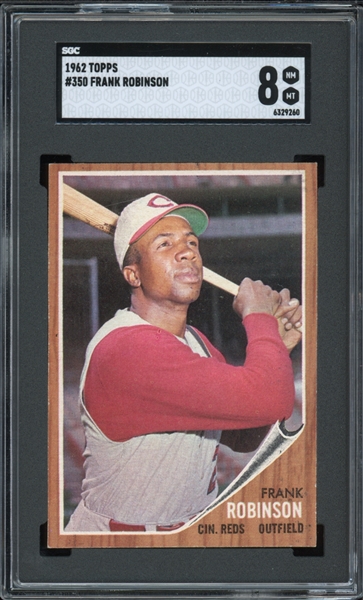 1962 Topps #350 Frank Robinson SGC 8 NM-MT