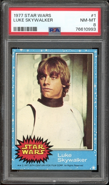 1977 Star Wars #1 Luke Skywalker PSA 8 NM-MT