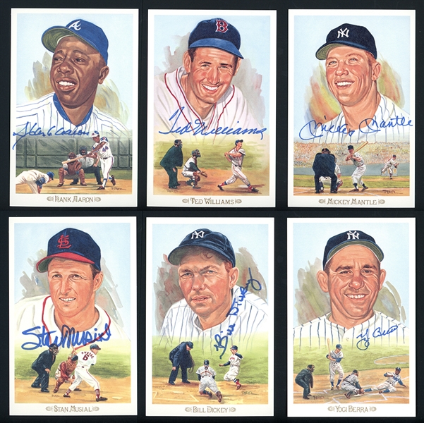 1989 Perez Steele Celebration Complete Set With 38 Subjects Signed Including Mantle And Williams JSA