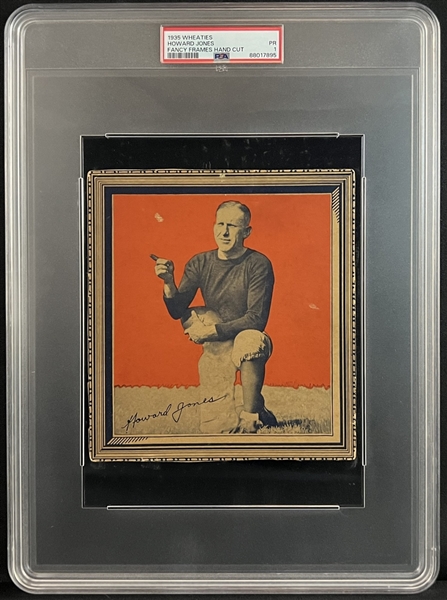 1935 Wheaties Howard Jones Fancy Frames Handcut PSA 1 PR