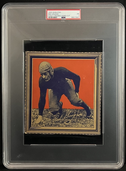 1935 Wheaties Red Grange Fancy Frames Handcut PSA 1 PR