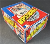 1982 Topps Unopened Wax Box BBCE Authenticated