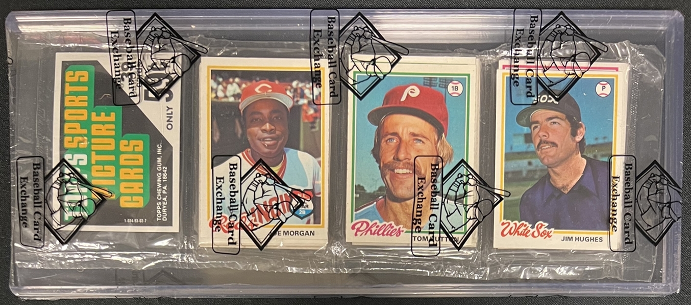 1978 Topps Unopened Rack Pack With Joe Morgan On Front, Jim Palmer on Back BBCE Authenticated