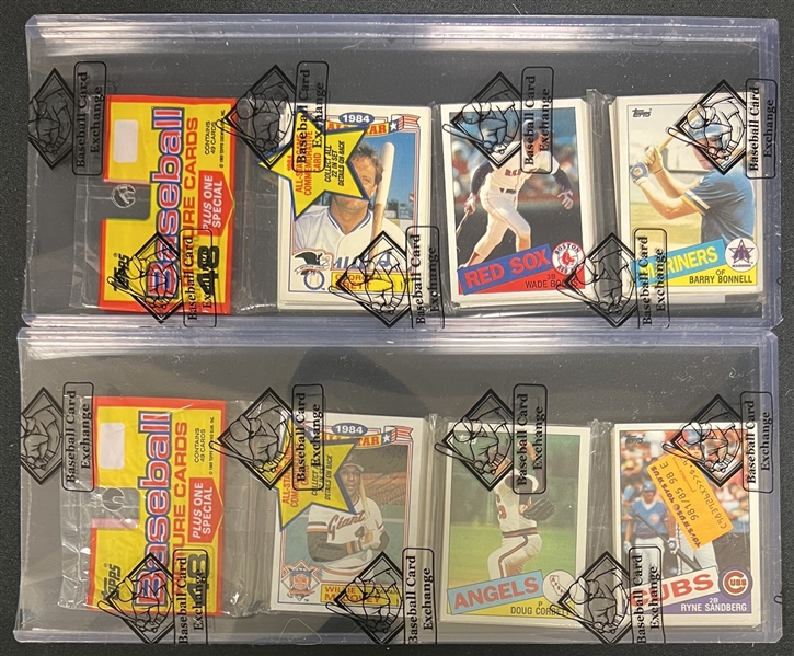 1985 Topps Unopened Rack Pack Lot of 2 With Stars Showing BBCE Authenticated