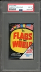 1970 Topps Flags Of The World Wax Pack PSA 8 NM-MT