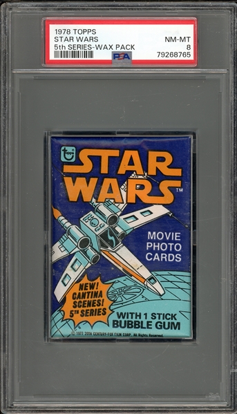 1978 Topps Star Wars 5th Series-Wax Pack PSA 8 NM-MT