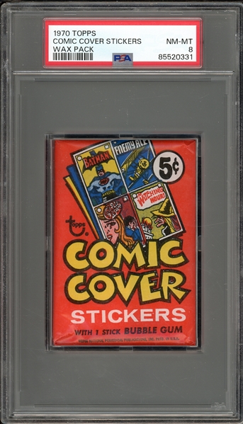 1970 Topps Comic Cover Stickers Wax Pack PSA 8 NM-MT