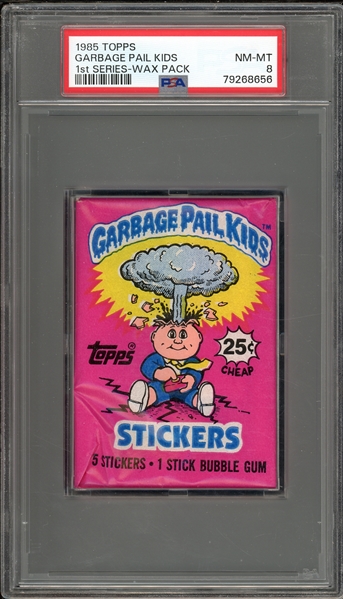 1985 Topps Garbage Pail Kids 1st Series-Wax Pack PSA 8 NM-MT