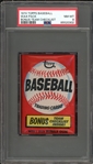 1974 Topps Baseball Wax Pack Bonus Team Checklist PSA 8 NM-MT