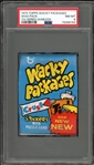 1974 Topps Wacky Packages Wax Pack 7th Series-Gumless PSA 8 NM-MT