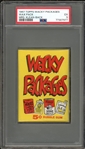 1967 Topps Wacky Packages Wax Pack (Mrs.Klean-Back) PSA 5 EX