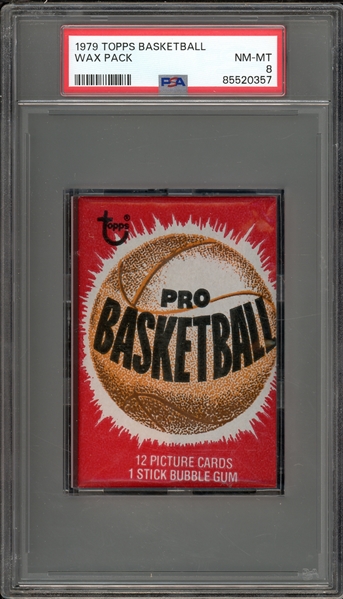 1979 Topps Basketball Wax Pack PSA 8 NM-MT