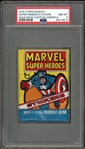 1976 Topps Marvel Super Heroes Stickers Wax Pack-Captain America PSA 8 NM-MT