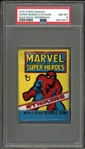 1976 Topps Marvel Super Heroes Stickers Wax Pack-Spiderman PSA 8 NM-MT