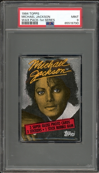 1984 Topps Michael Jackson Wax Pack-1st Series PSA 9 MINT