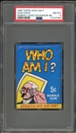 1967 Topps Who Am I? Wax Pack Robert Louis Stevenson-Bk PSA 8 NM-MT