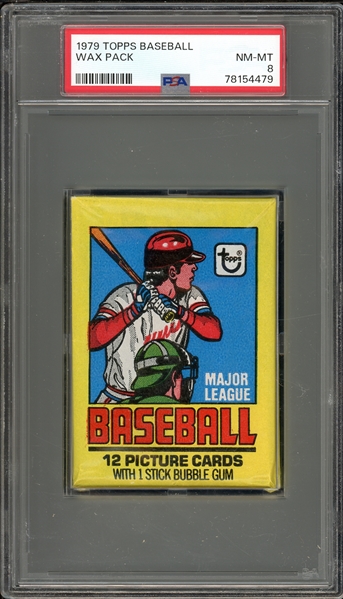 1979 Topps Baseball Wax Pack PSA 8 NM-MT