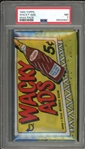 1969 Topps Wacky Ads Wax Pack PSA 7 NM